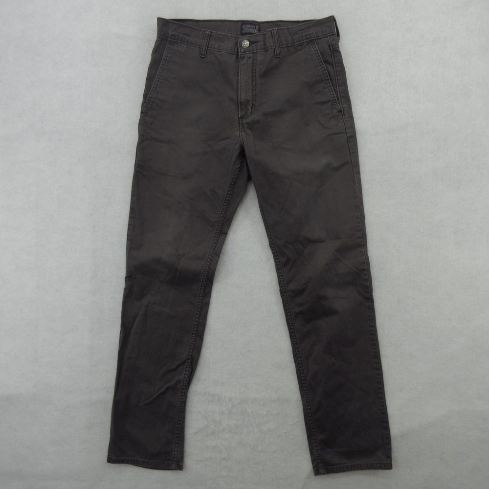 Levis Jeans Mens 30x30 (Tag 30x32) Gray Charcoal Wash Slim Fit Stretch Denim